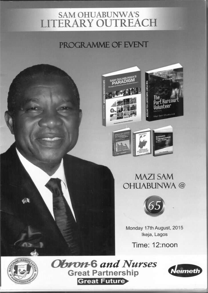 Sam Ohuabaunwa turns 65, launches two books