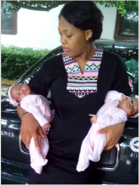 The Nnajis welcome twin babies six years after